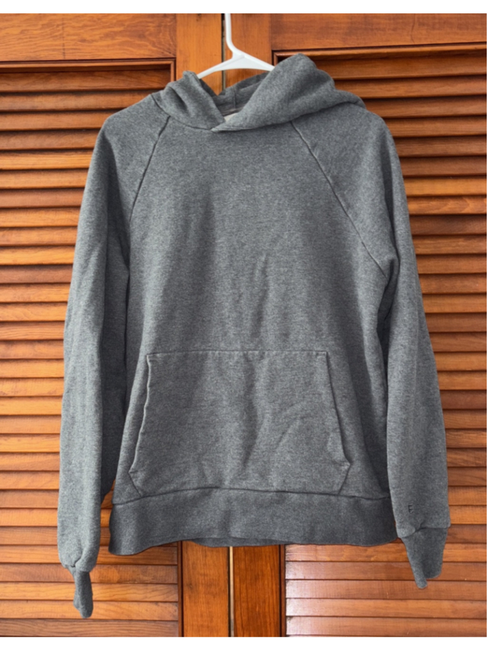 Everlane Organic Cotton Dark Heather Gray Hoodie Sweatshirt Adult Medium M